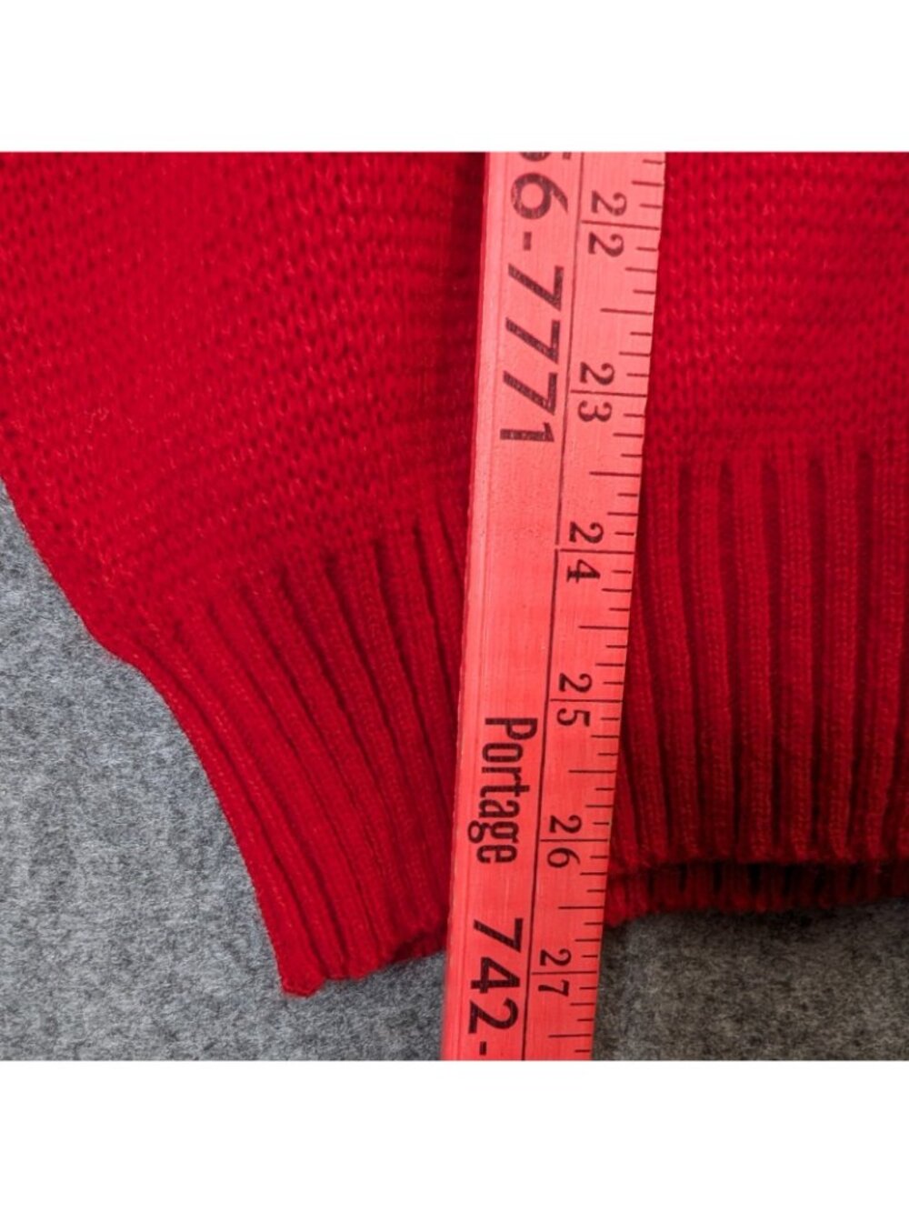 Wear A Knit Wisconsin Badgers Mens XL Sweater Vintage Red Hockey Christmas USA - Picture 7 of 9